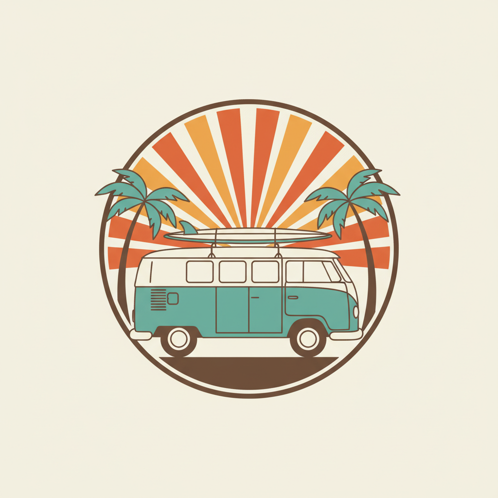 Retro Surf Van