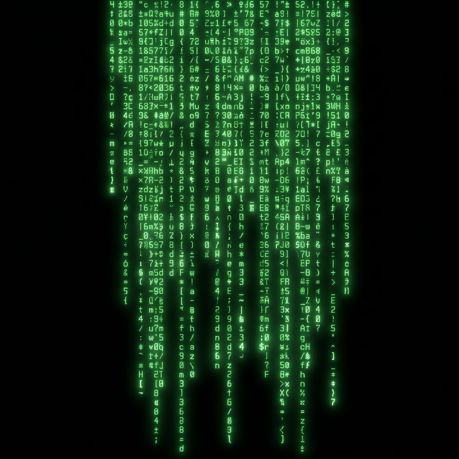 Falling Code — White