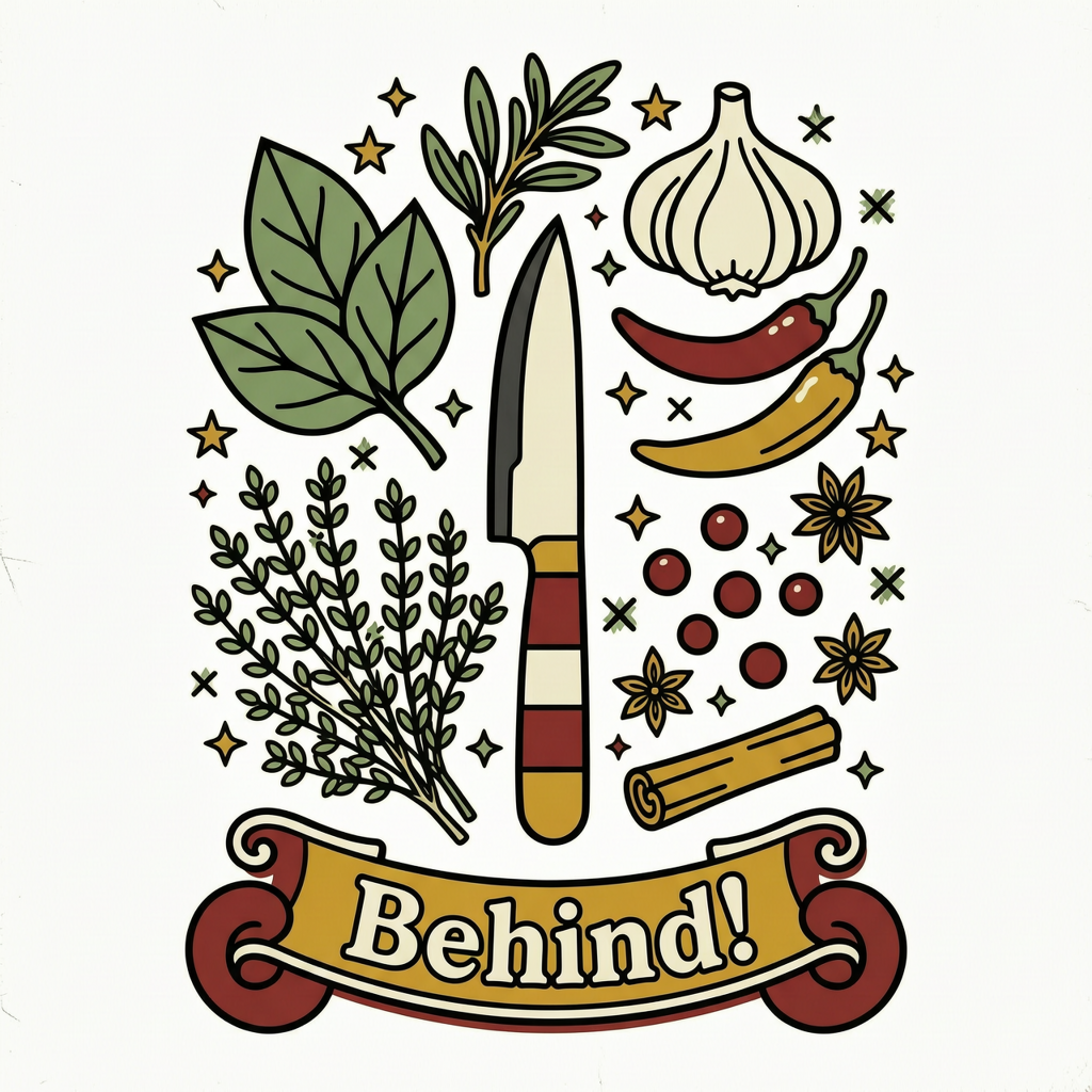 Chef's Knife "Behind!"
