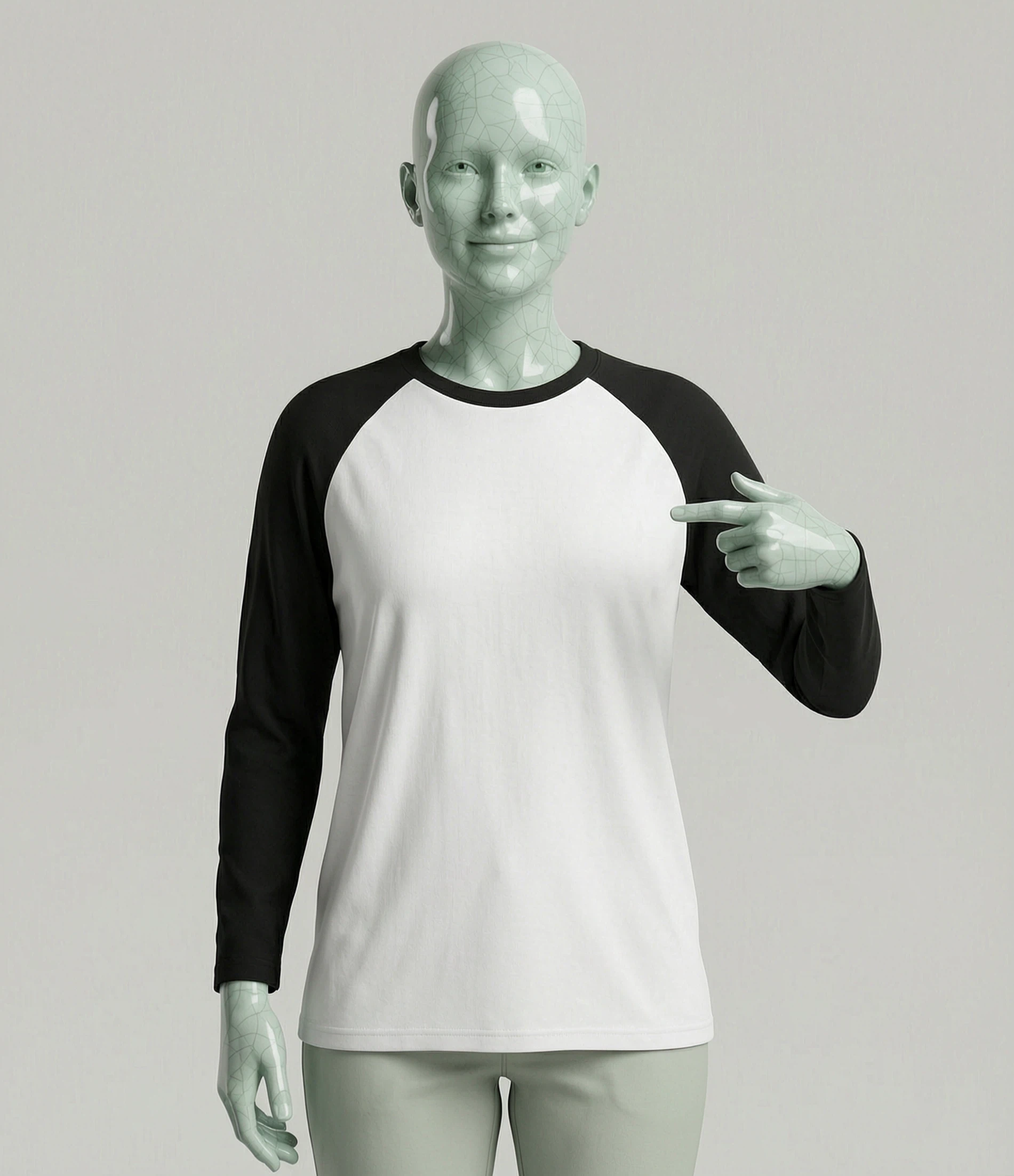 Sorona Raglan Crew-neck Long-sleeve Tee