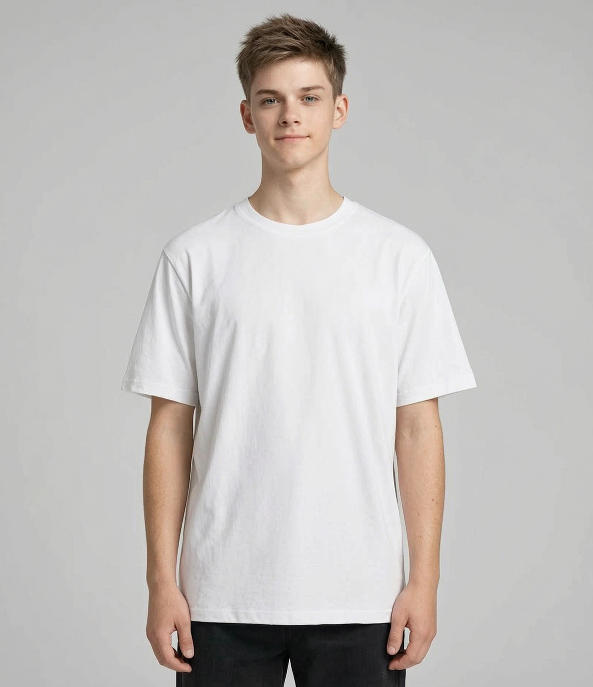 Sorona Slight-drop-shoulder Loose Crew-neck Tee