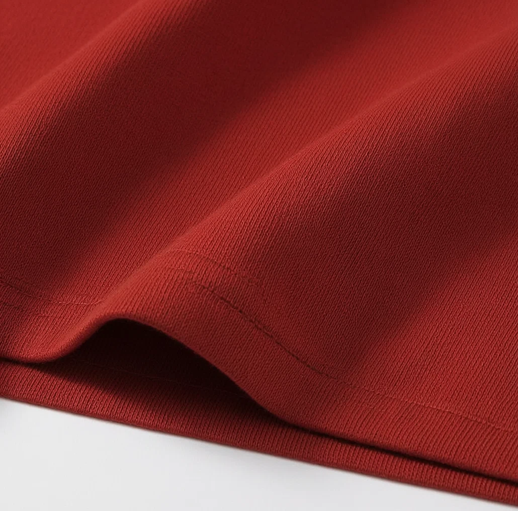 Double-yarn Drop-shoulder Combed Long-staple Cotton Tee fabric
