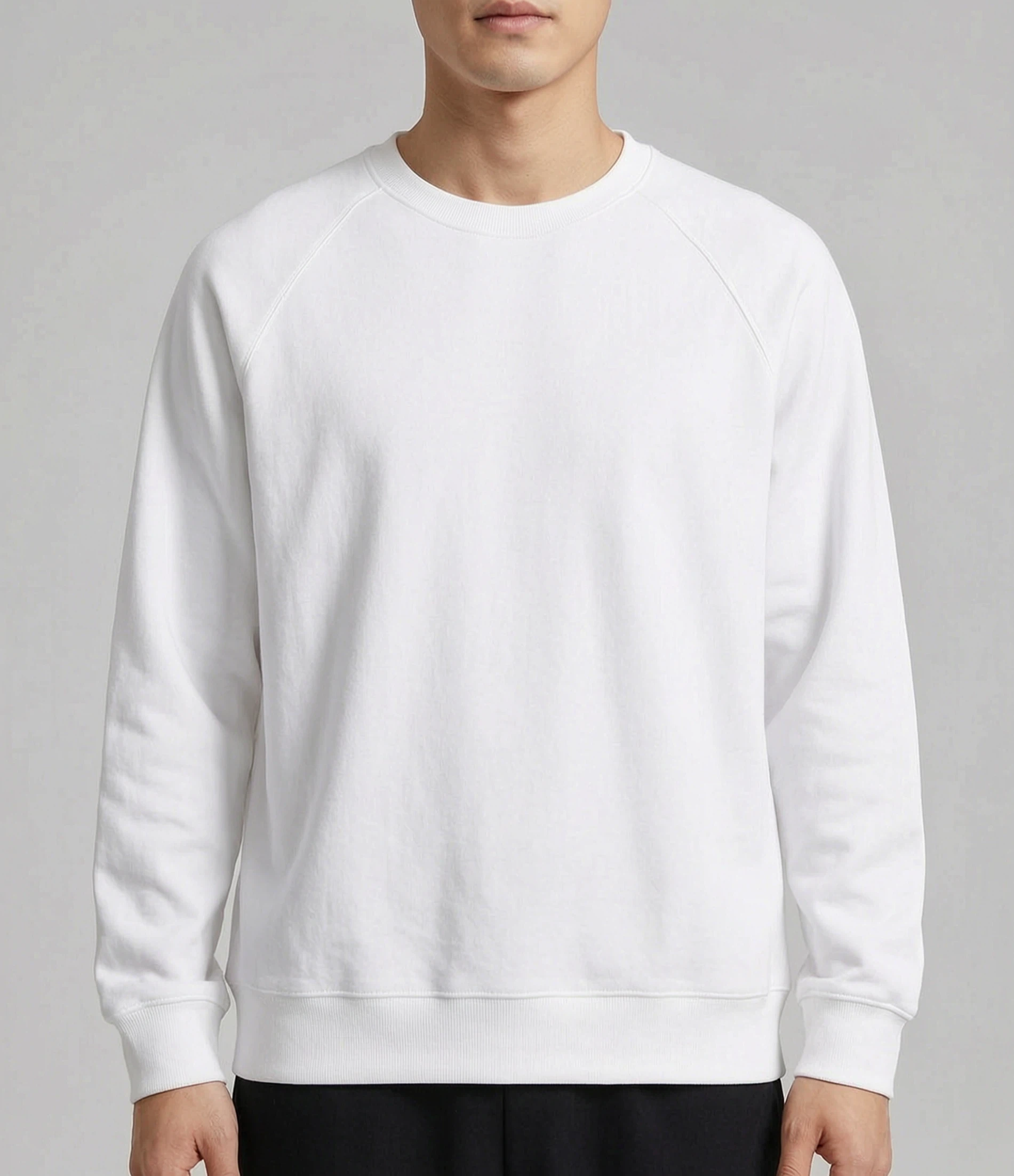 Streetwear Raglan Crew-neck Sweatshirt