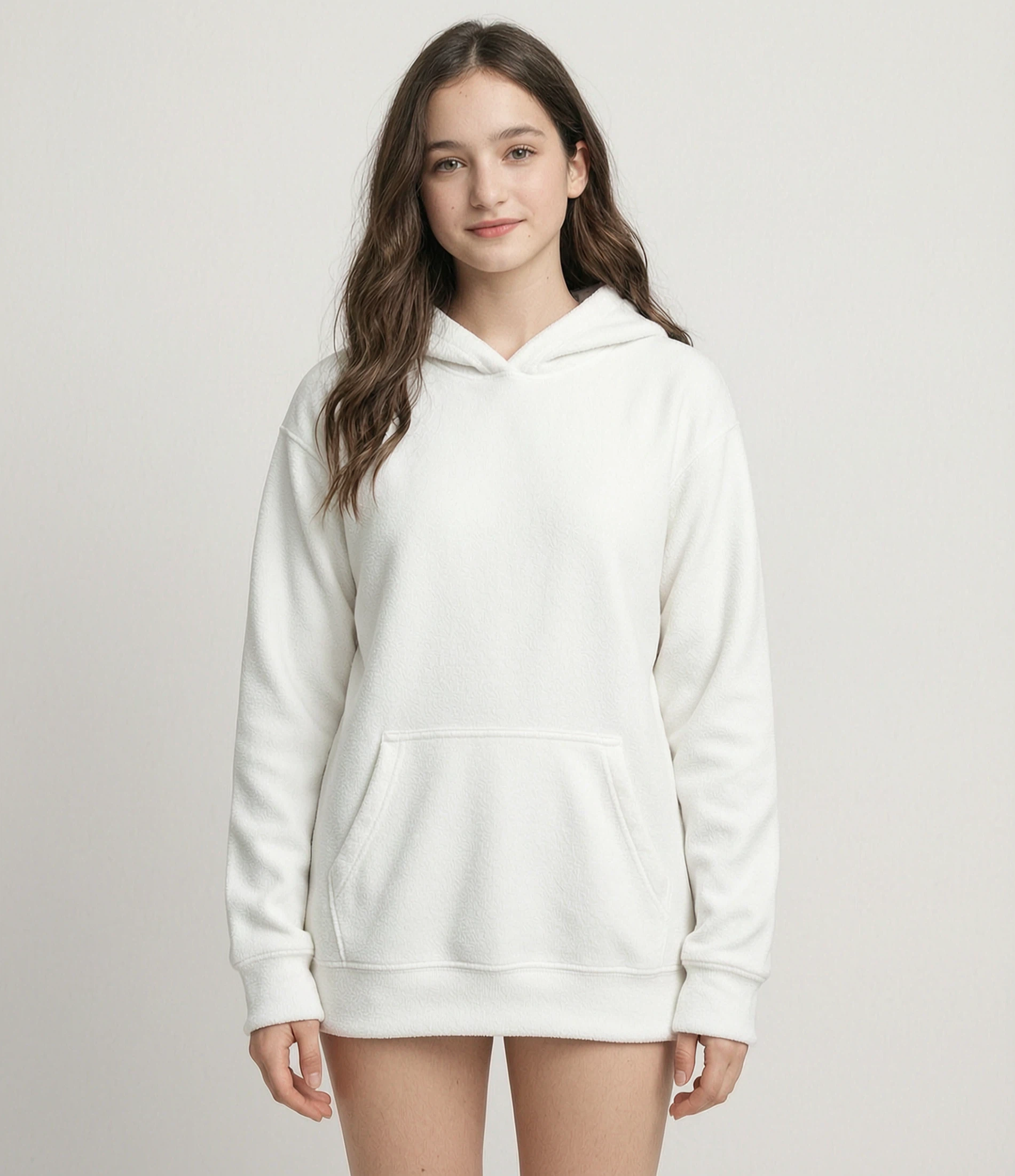 Polar-fleece Pullover Hoodie