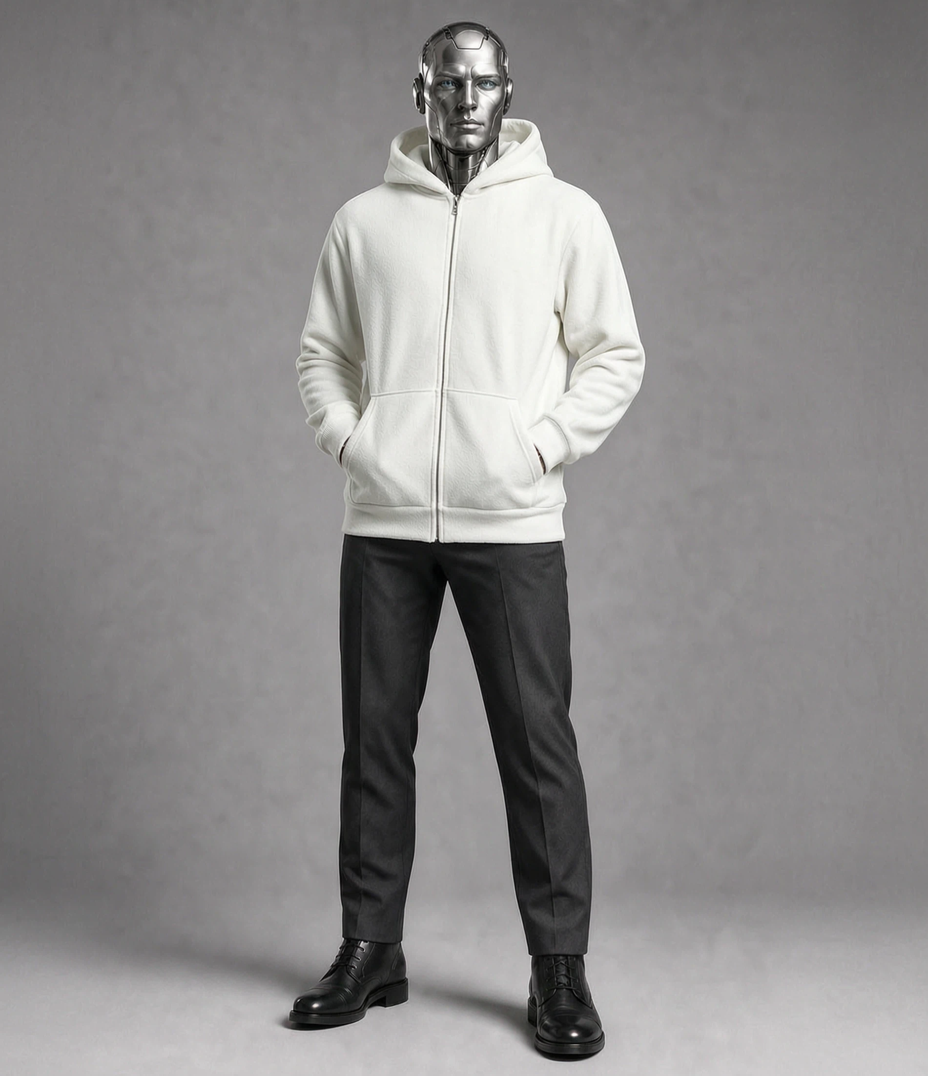 Minky-fleece Thick Zip Hoodie