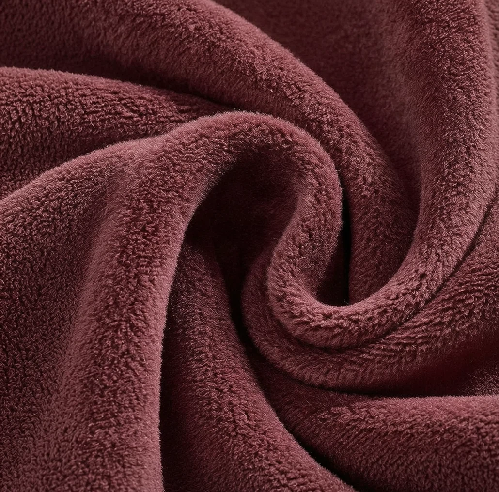 Minky-fleece Thick Zip Hoodie fabric