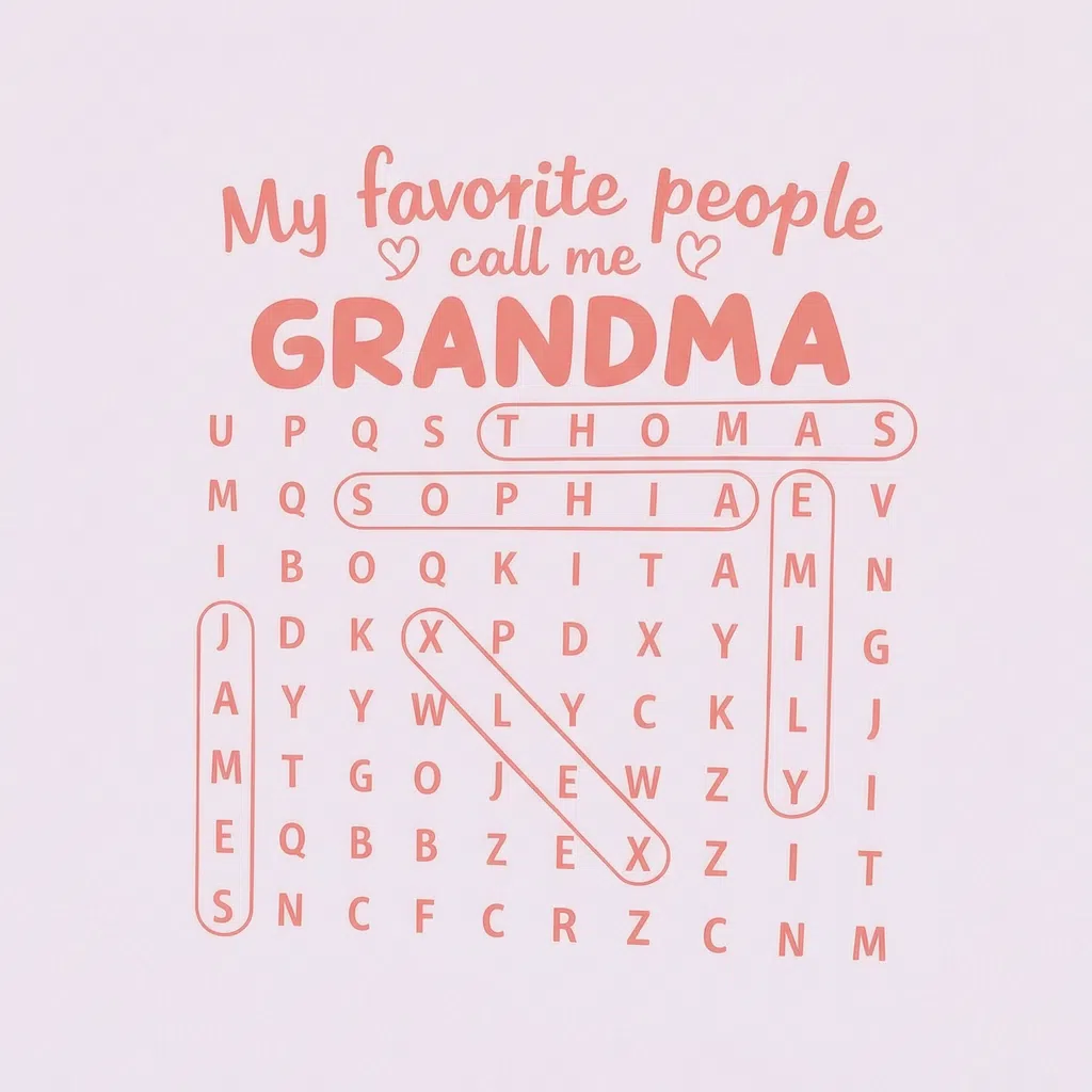 My favorite people call me GRANDMA