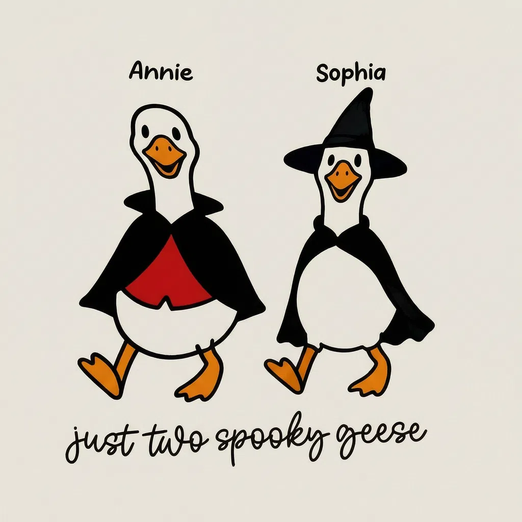 just two spooky geese