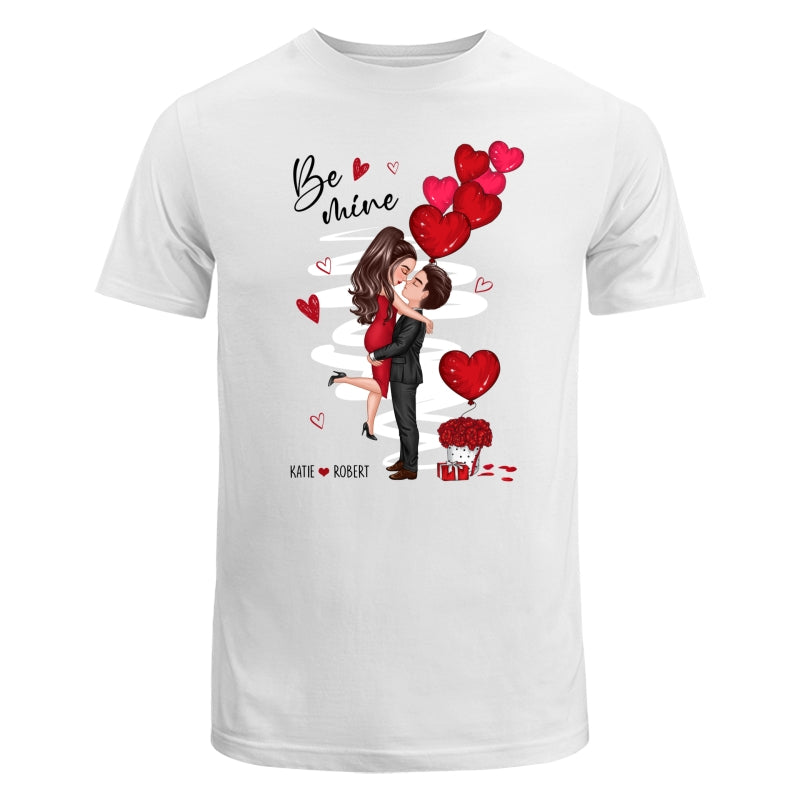Be Mine Doll Couple qui s'embrasse T-shirt personnalisé — Blanc