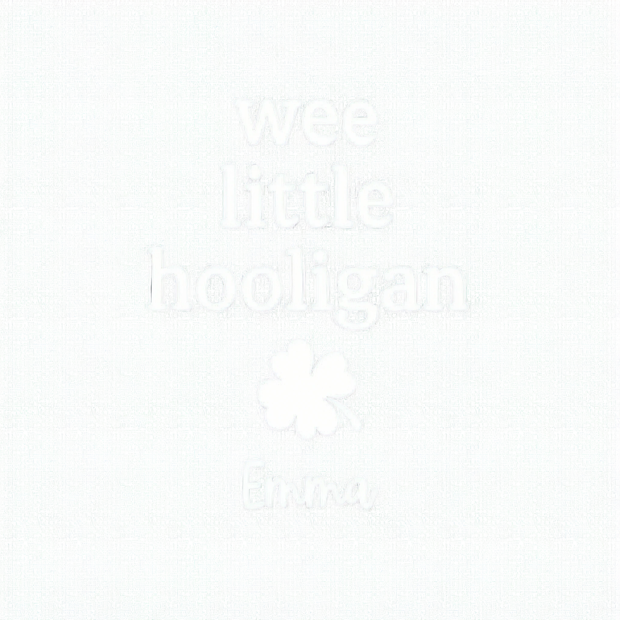 Wee Little Hooligan Custom Baby Name St. Patrick's Day Personalized Baby Onesie