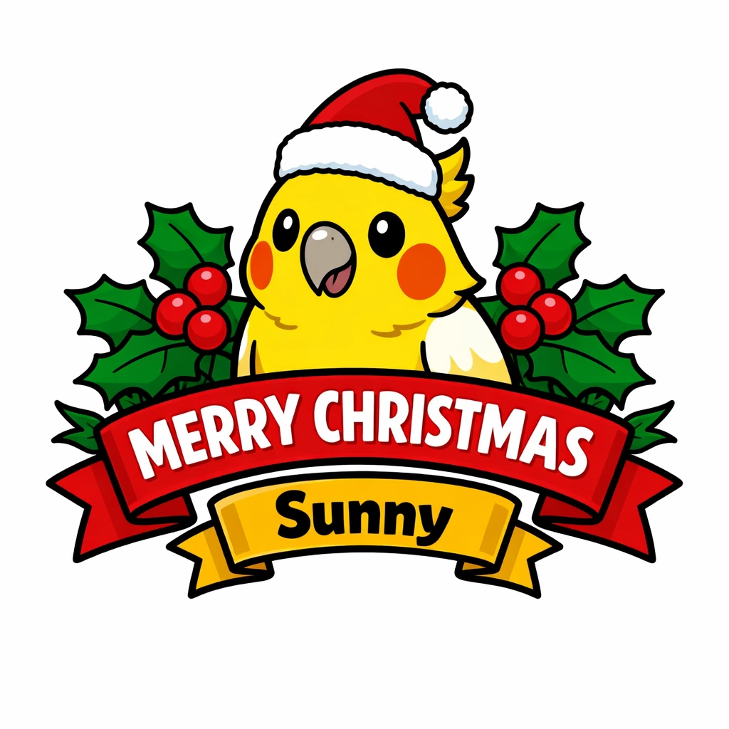 Christmas Bird Portrait