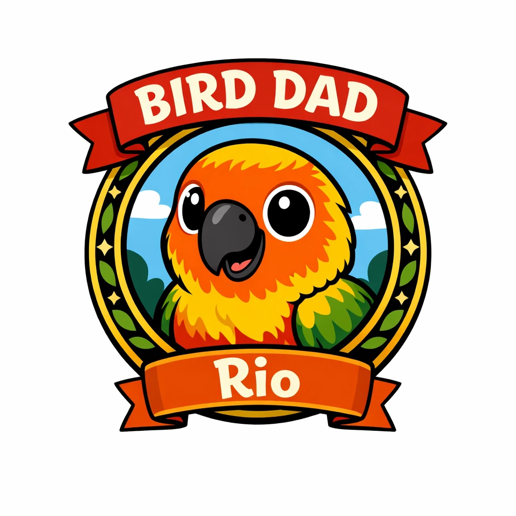 Bird Dad Portrait